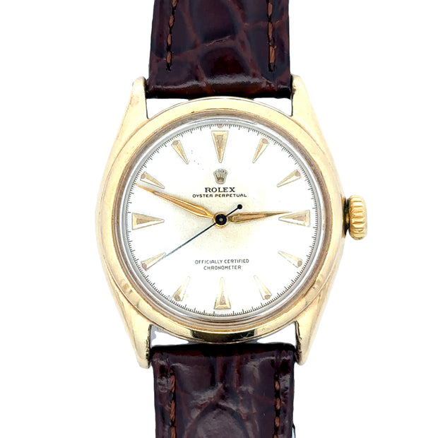 Estate 14K Yellow Gold-Filled Vintage Rolex Oyster Perpetual