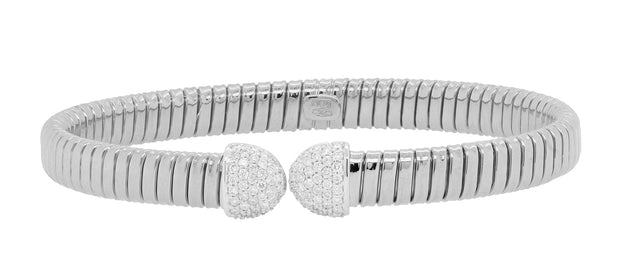 Nava Dee 18K White Gold Diamond Cuff Bracelet