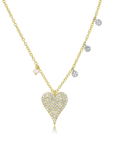 Meira T 14K Gold Diamond Heart and Charm Necklace