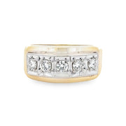 Estate 14K Yellow & White Gold Diamond Ring