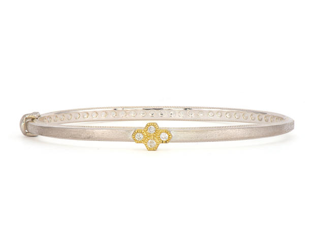 JudeFrances Mixed Metal Provence Hexagon Quad Bangle