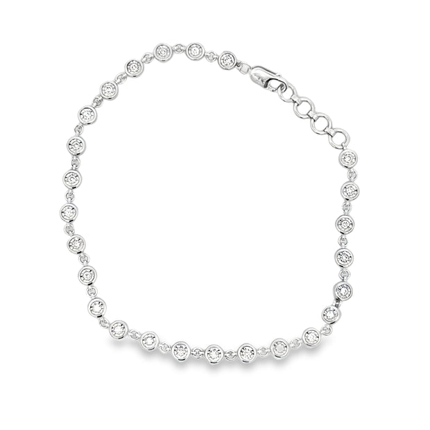 14K Yellow Gold Diamond-By-The-Yard Bracelet