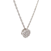 14K Yellow Gold Pavé Diamond Necklace