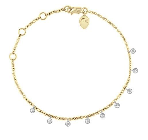 Meira T 14K Yellow Gold Sapphire & Diamond Evil Eye Bracelet