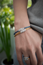ALOR Triple Cushion Station Diamond Bracelet