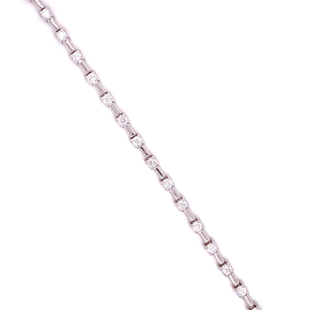 14K White Gold Diamond Tennis Bracelet