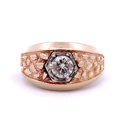 Estate 14K Yellow Gold Gents Diamond Ring