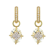 JudeFrances Lisse Oval Stone Lacey Kite Earring Charms