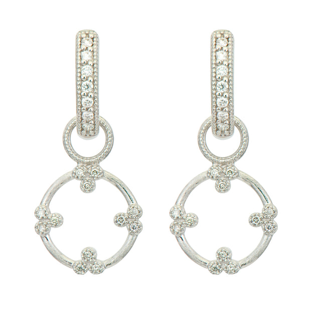 JudeFrances Provence Champagne Open Circle Trio Earring Charms