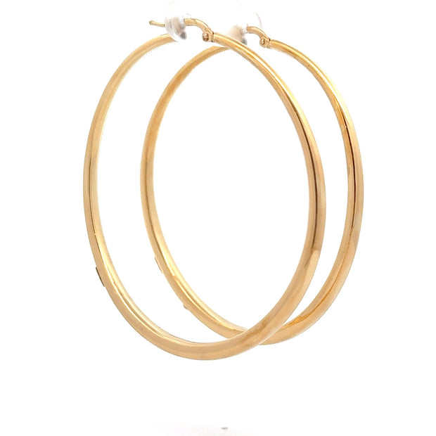 Estate 18K Yellow Gold Large Roberto Coin Earrings
