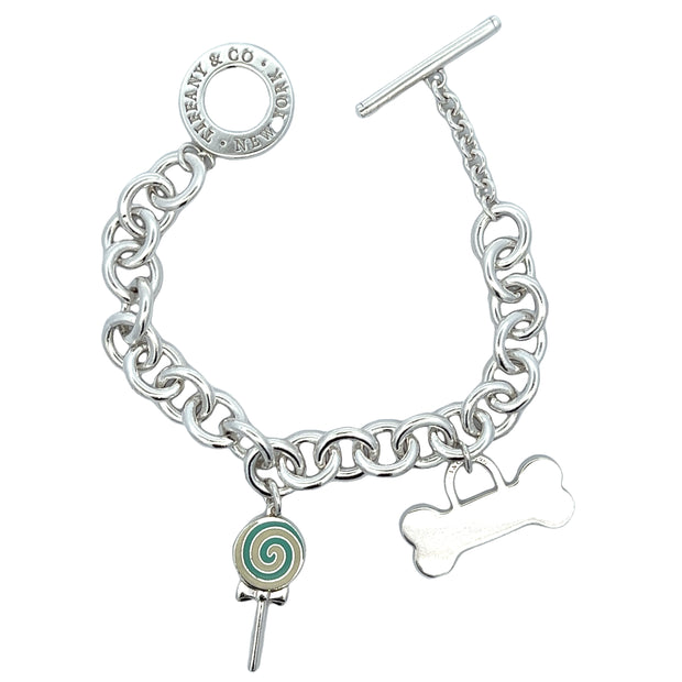 Estate Sterling Silver Tiffany & Co. Charm Bracelet