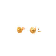 Estate 22K Yellow Gold Small Oval Stud Earrings