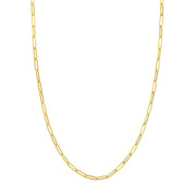 14K Yellow Gold 3.80mm Hollow Paper Clip Chain