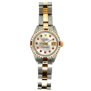 Estate Stainless Steel & 14K Yellow Gold Rolex Datejust