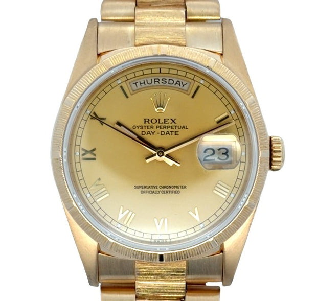 Estate 18K Yellow Gold Rolex Day-Date