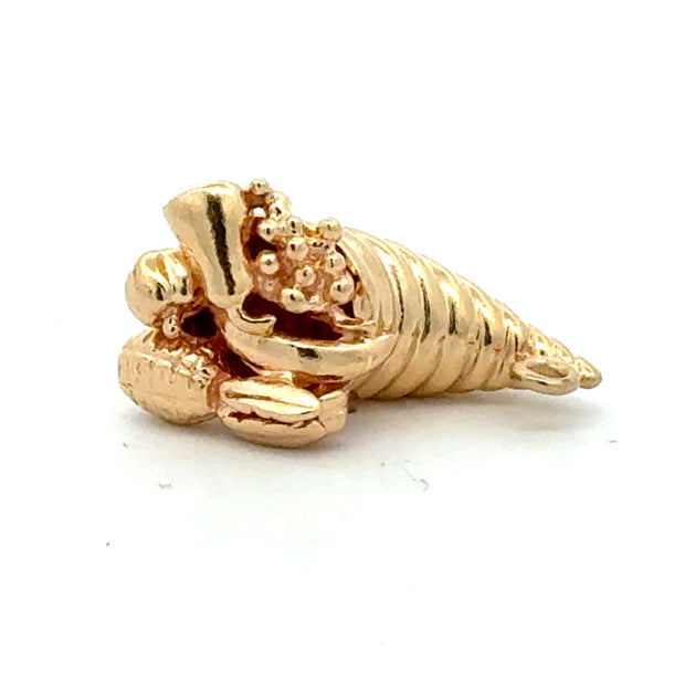 Estate 14K Yellow Gold Cornucopia Charm
