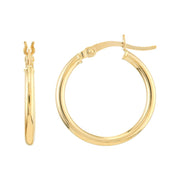 14K Yellow Gold Hoop Earrings