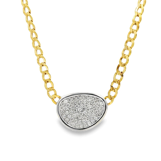 Nava Dee 14K Yellow & White Gold Pavé-Set Diamond Necklace