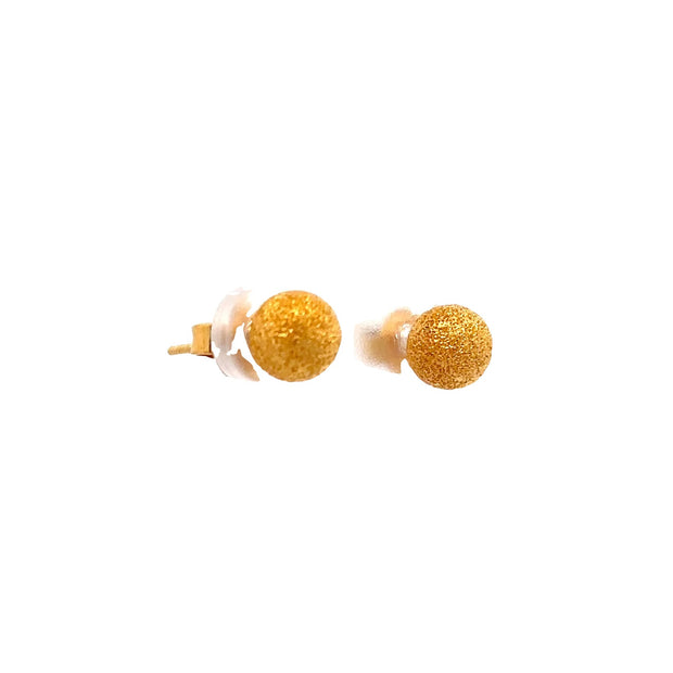 Estate 22K Yellow Gold Ball Stud Earrings