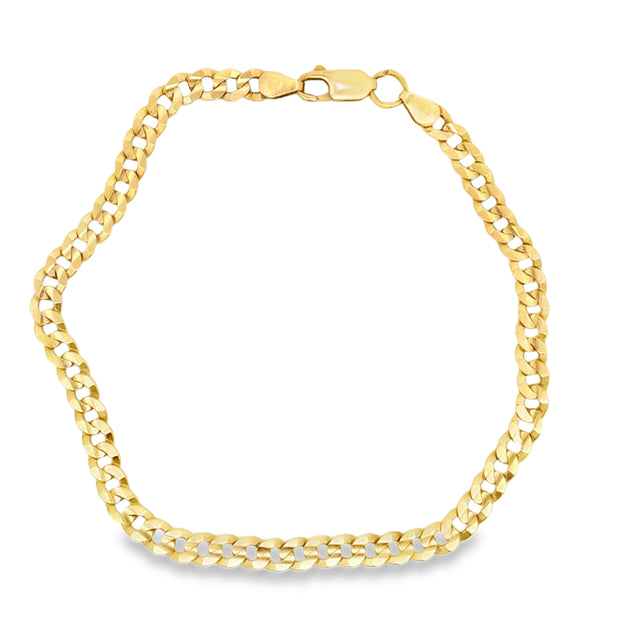 Estate 14K Yellow Gold Curb Link Bracelet